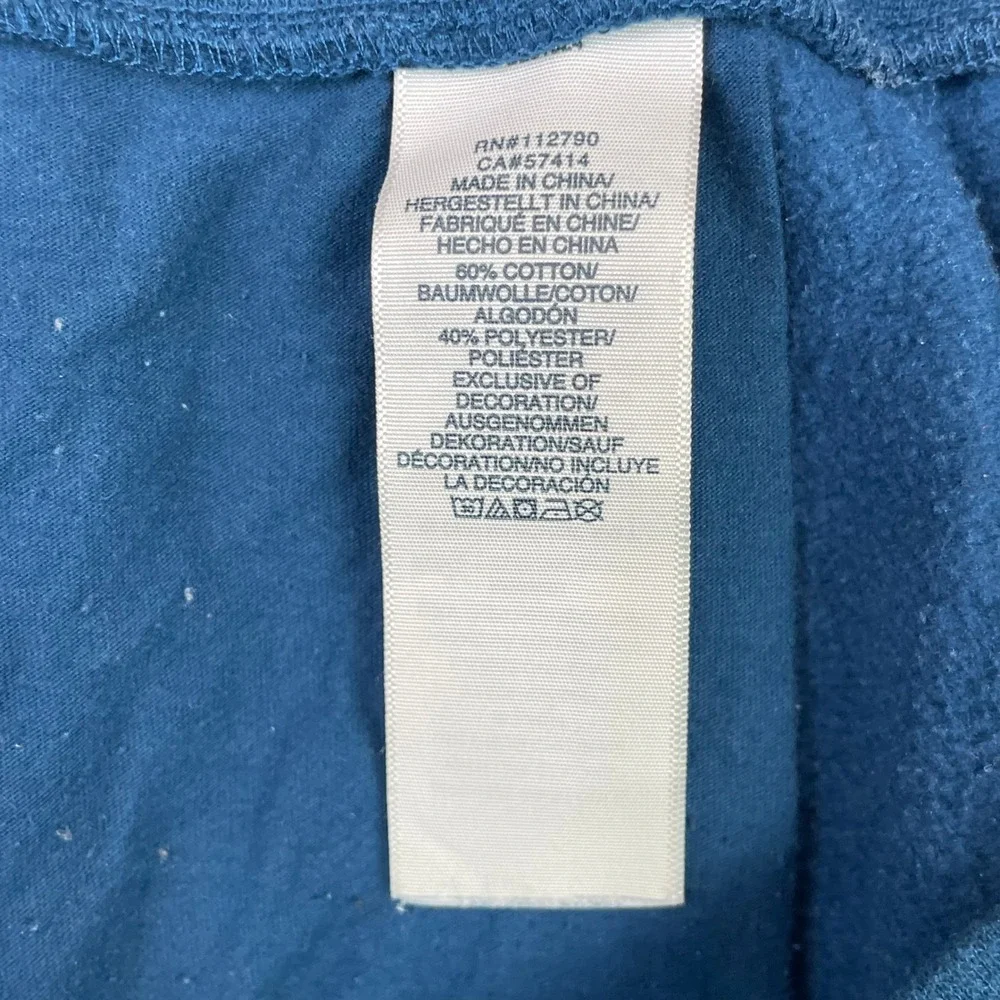 True Religion Sweatpants Mens XL Blue Horseshoe Logo Fleece Joggers Streetwear